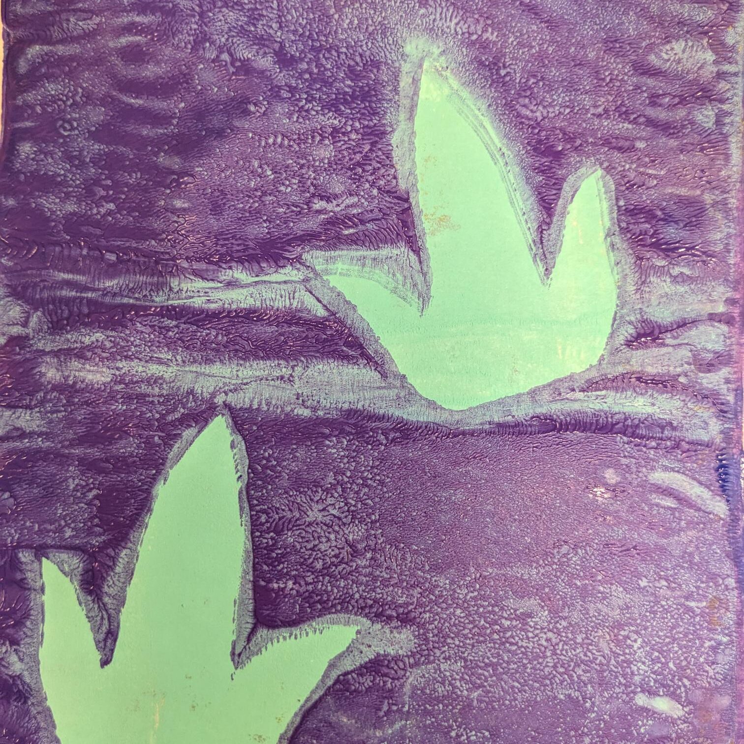 dino trail week art naturally gel printing dino tracks